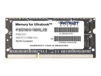 Patriot Memory For Ultrabook Psd34g1333l81s